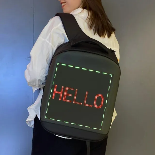 Premium Backpack with LED Display - Stay Connected, Stay Trendy