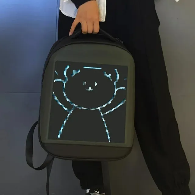 Premium Backpack with LED Display - Stay Connected, Stay Trendy