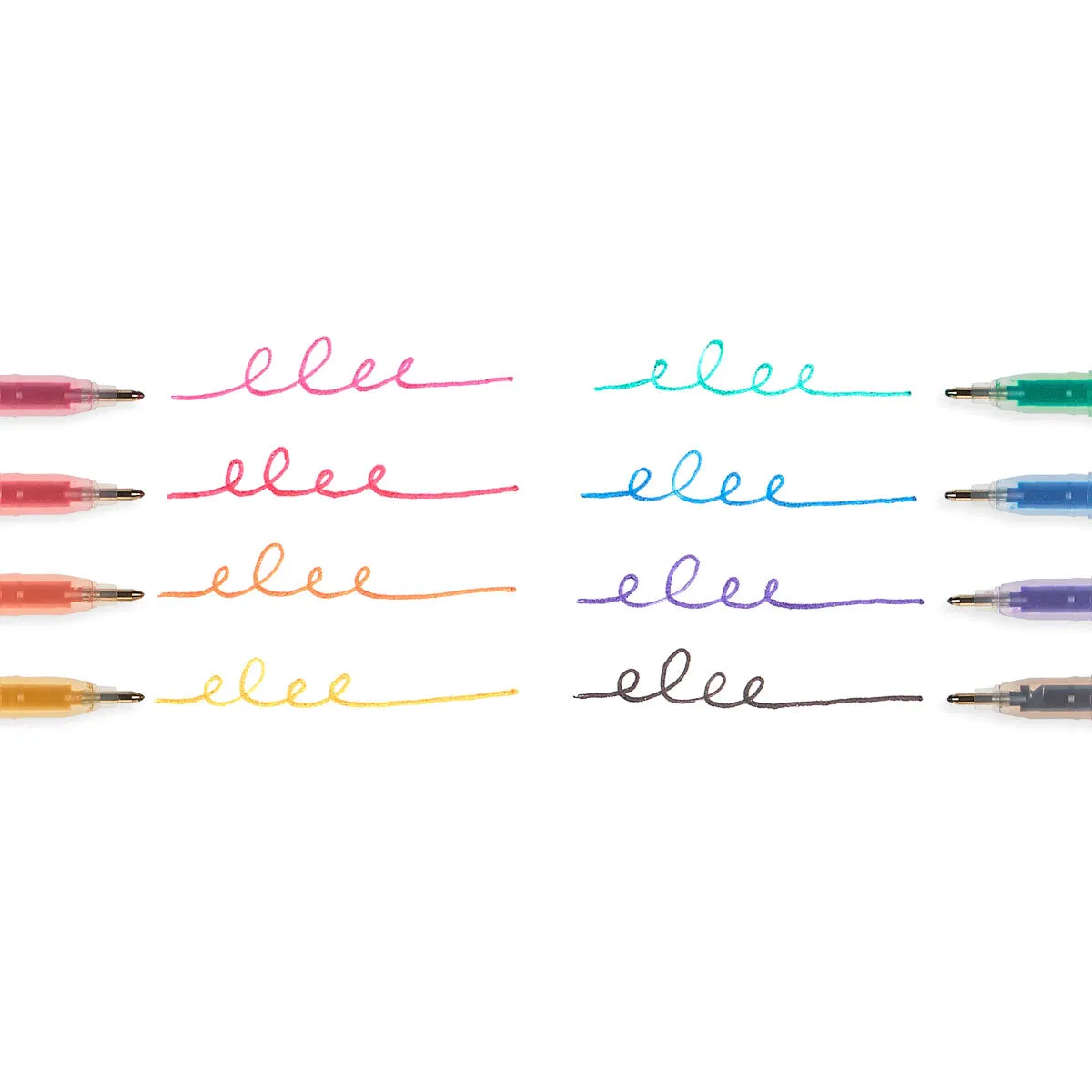 Radiant Writers Glitter Gel Pens - Set of 8