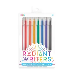 Radiant Writers Glitter Gel Pens - Set of 8