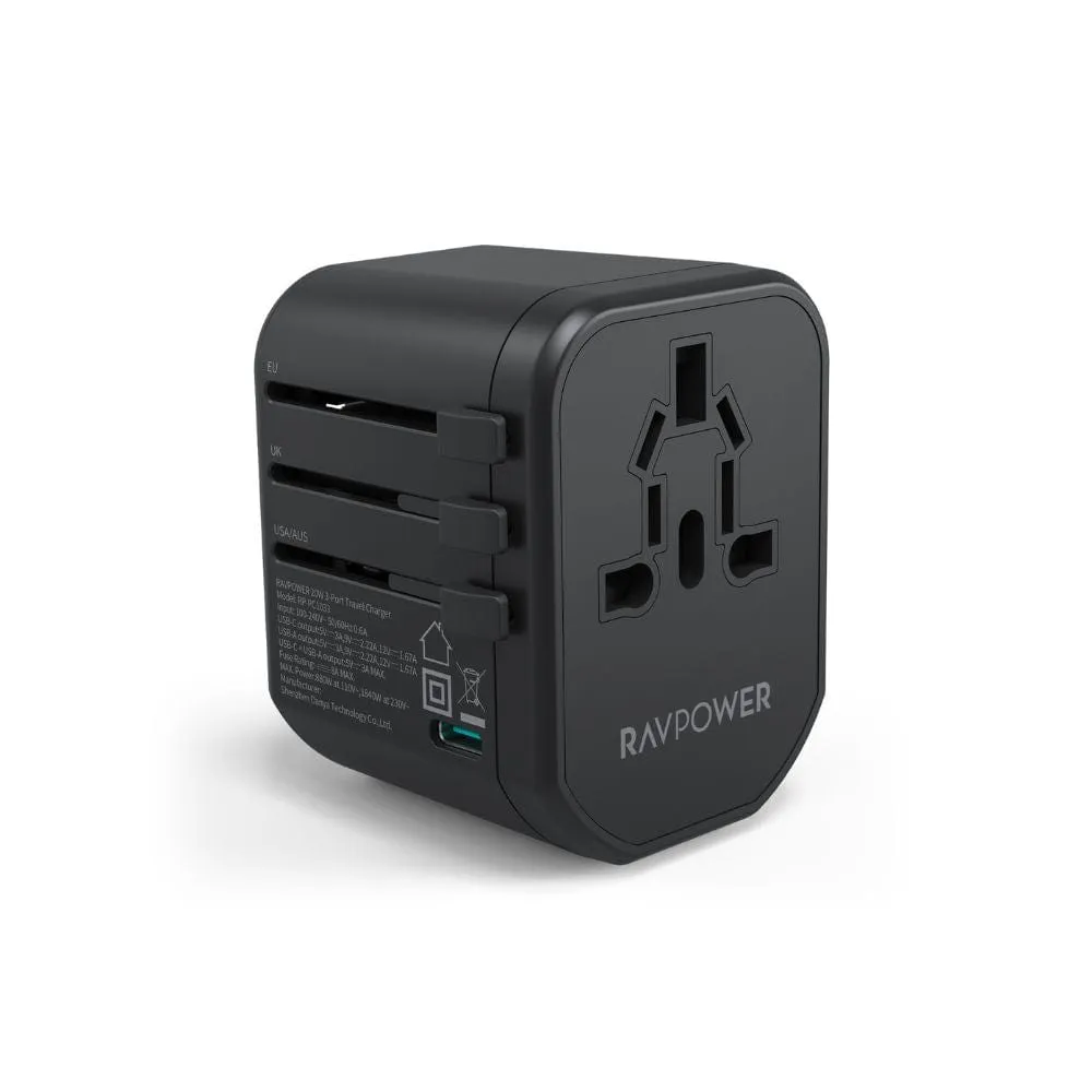 RAVPOWER 5-in-1 Travel Charging Combo - PB1231