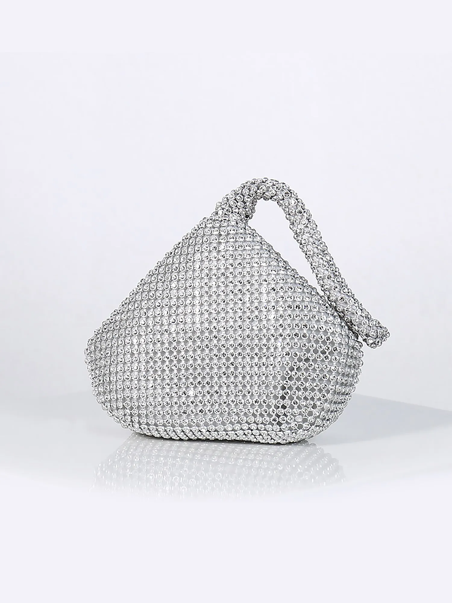 Rhinestones Triangle Shape Evening Clutch Bag