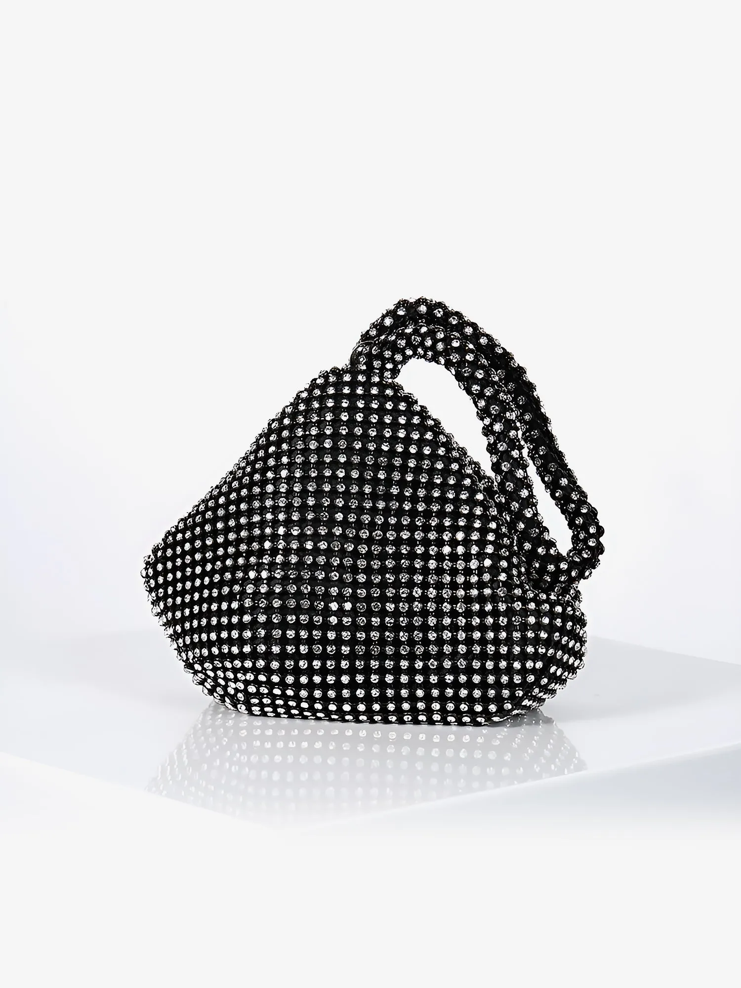 Rhinestones Triangle Shape Evening Clutch Bag