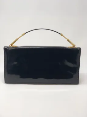 Rowallan Vintage Leather Handbag Black Patent Leather