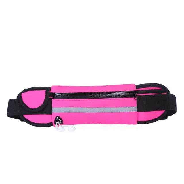 Running Slim Exercise Sports Waist Pack w/ Headphone Slot