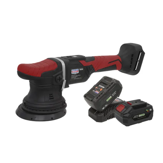 Sealey CP20VOPKIT2 20V SV20 Series Ø125mm Cordless Orbital Polisher Kit - 2 Batteries