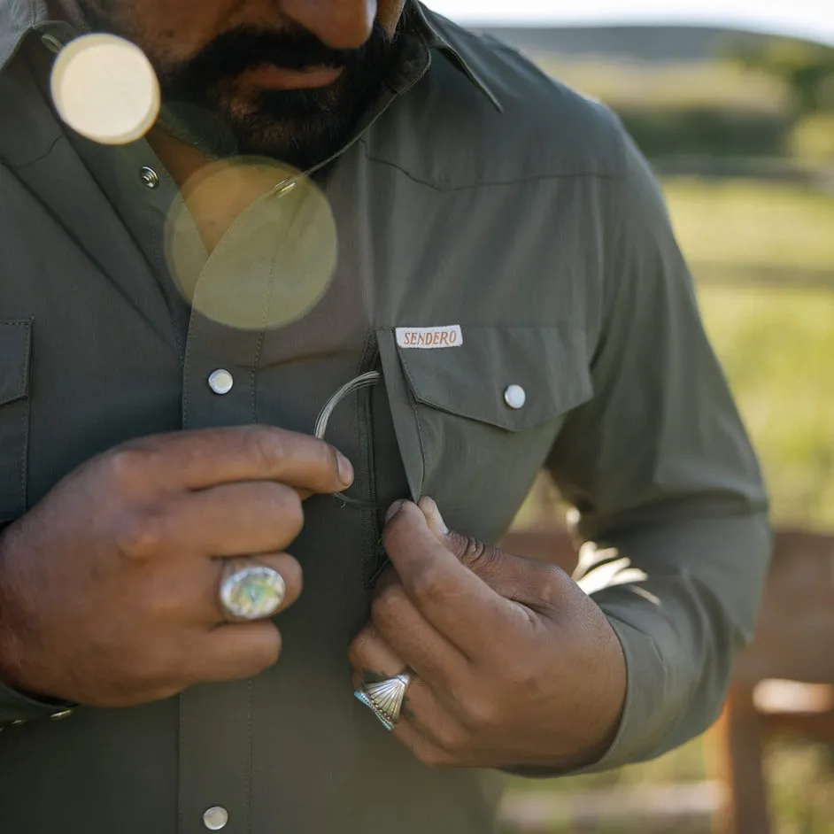 Sendero Provisions Confluence Tech Shirt in Desert Sage