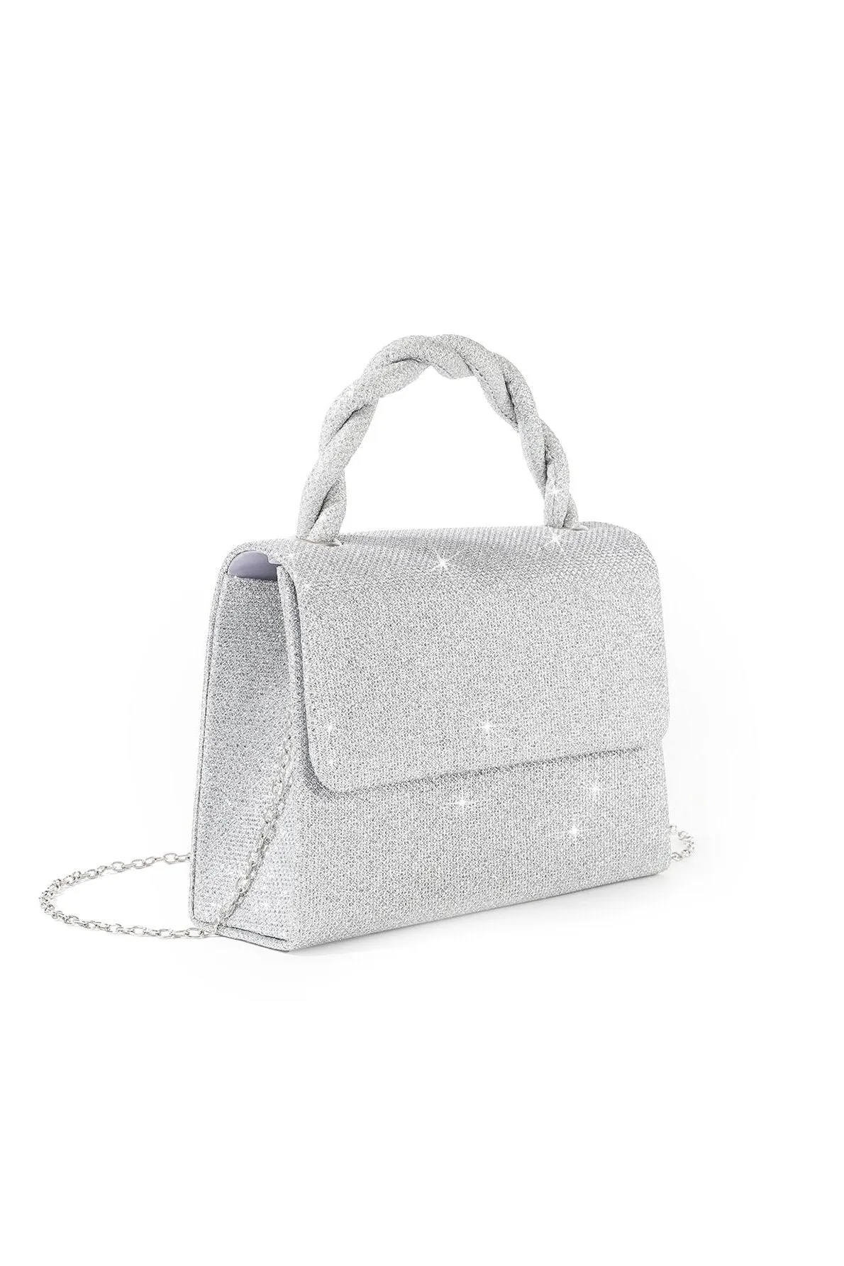 Silver Elegant Crossbody Handbags