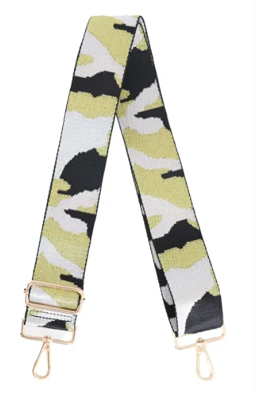 Silver/Gold Glitter Camouflage Bag Strap