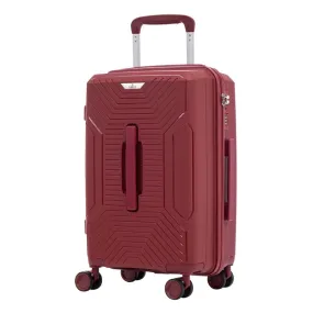 Small 20 inch Cabin Trolley Bag with TSA Lock & 360° Wheels | 3.26 kg | Dark Red