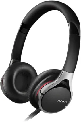 Sony Light Weight Folding Overhead Wired Headphones Black/Silver - MDR-10RC