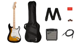 Squier Sonic Series Stratocaster Pack, 2-Color SB