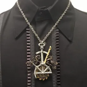 STEAMPUNK SAWBLADE NECKLACE