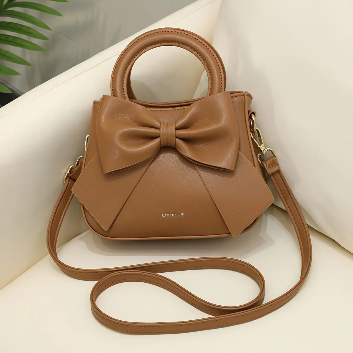 Stylish Womens Fashion Handbag Cute Bow Crossbody Purse