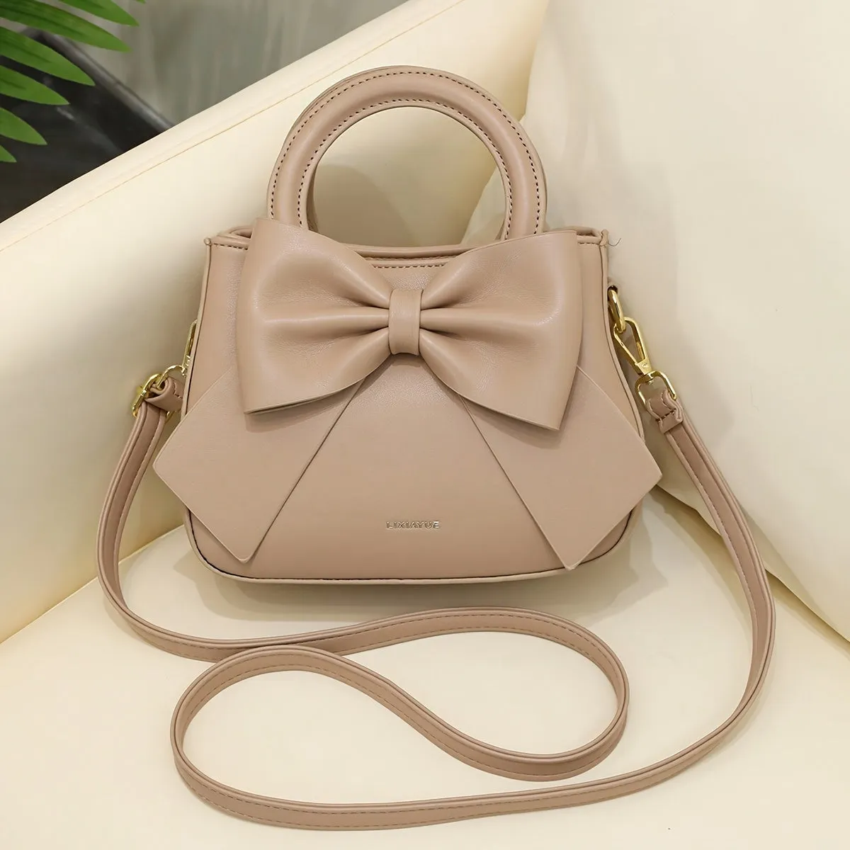 Stylish Womens Fashion Handbag Cute Bow Crossbody Purse