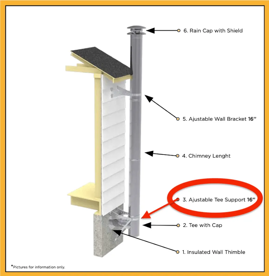 Summum Pro Adjustable Tee Support 16"