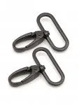 Swivel Hook 1-1/2in Black Metal Set of Two byAnnie