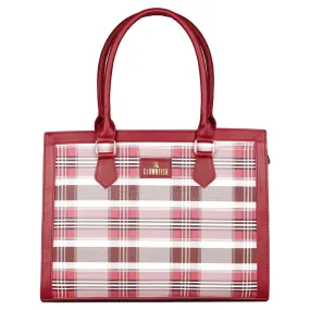 The Clownfish Alvis Handbag - Premium Faux Leather | Stylish Tote | 10L | Alvis Maroon