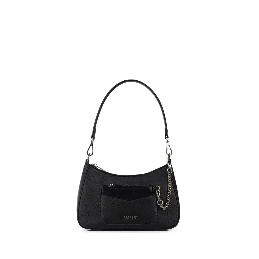 The Nicole - 2-in-1 Black Vegan Leather Handbag