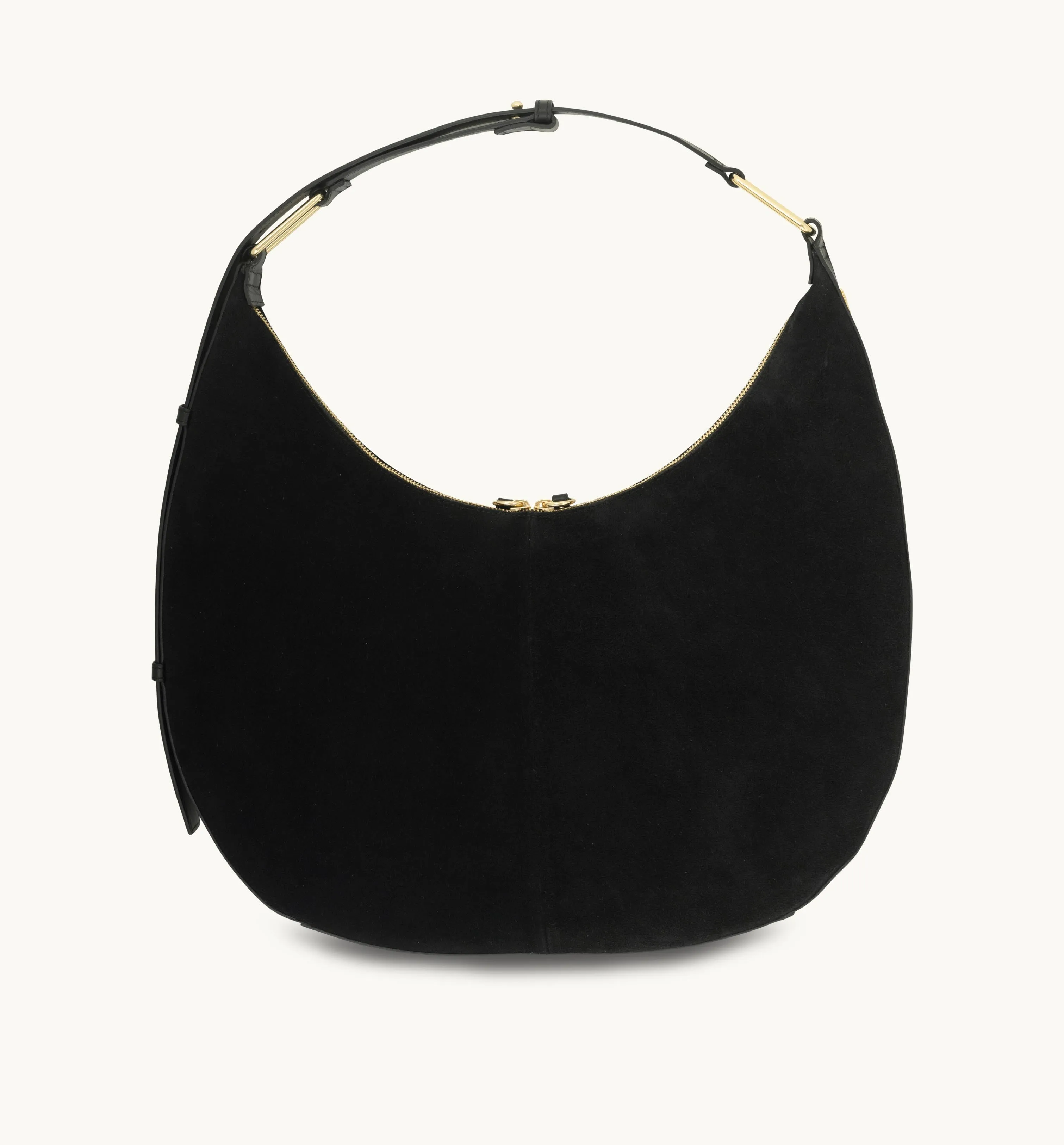 The Nora Black Suede Bag