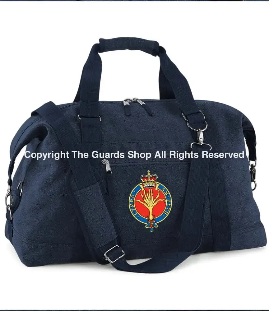 The Welsh Guards Vintage Canvas Satchel