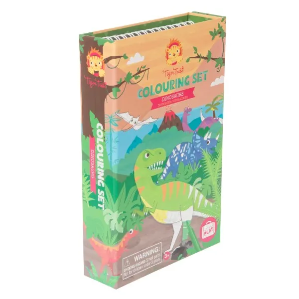 Tiger Tribe TT14-013 Colouring Set - Dinosaur