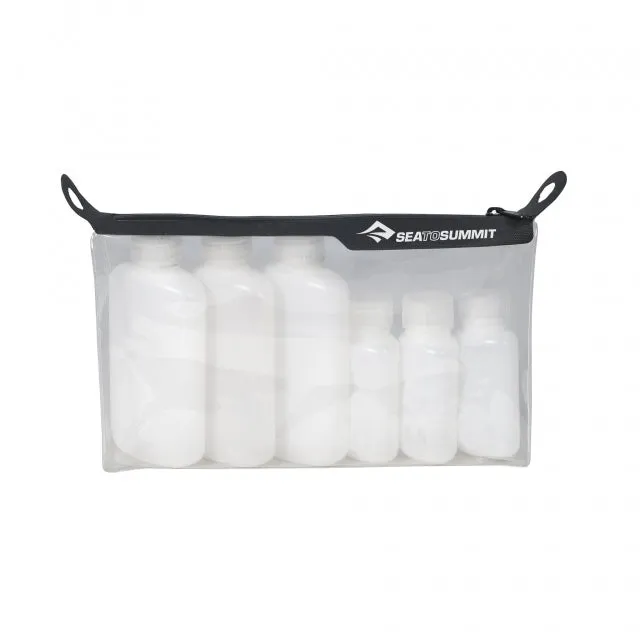 TSA Clear Zip Pouch - 6 pack