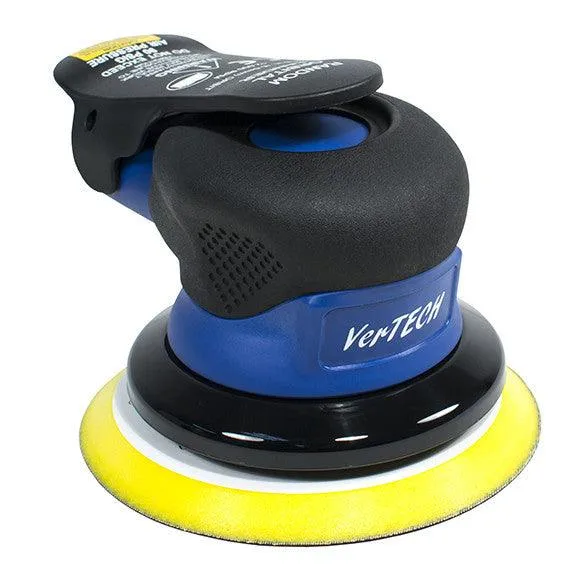 Vertech 5" & 6" Palm Style Air Random Orbital Sander - Composite Housing - 3/16" Orbit