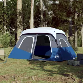 vidaXL Family Tent with LED 6-Person Light Green Quick Release