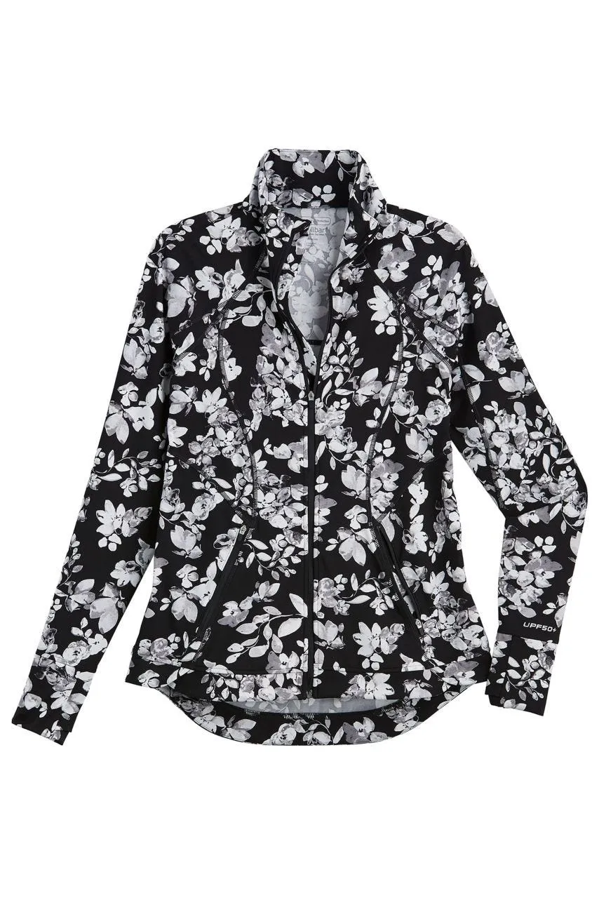 Women's Interval Jacket  |  Black Dynamic Floral