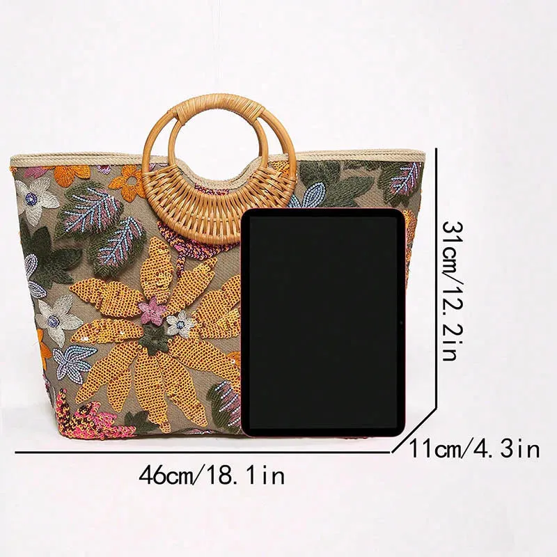 Women's Spacious Vintage Shoulder Bag