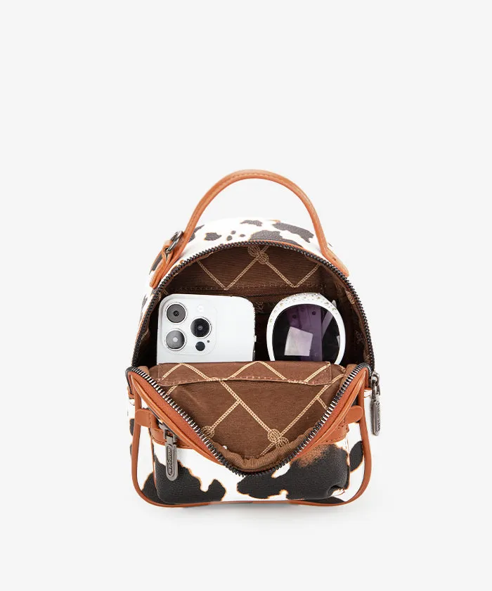 Wrangler Cow Print Mini Backpack