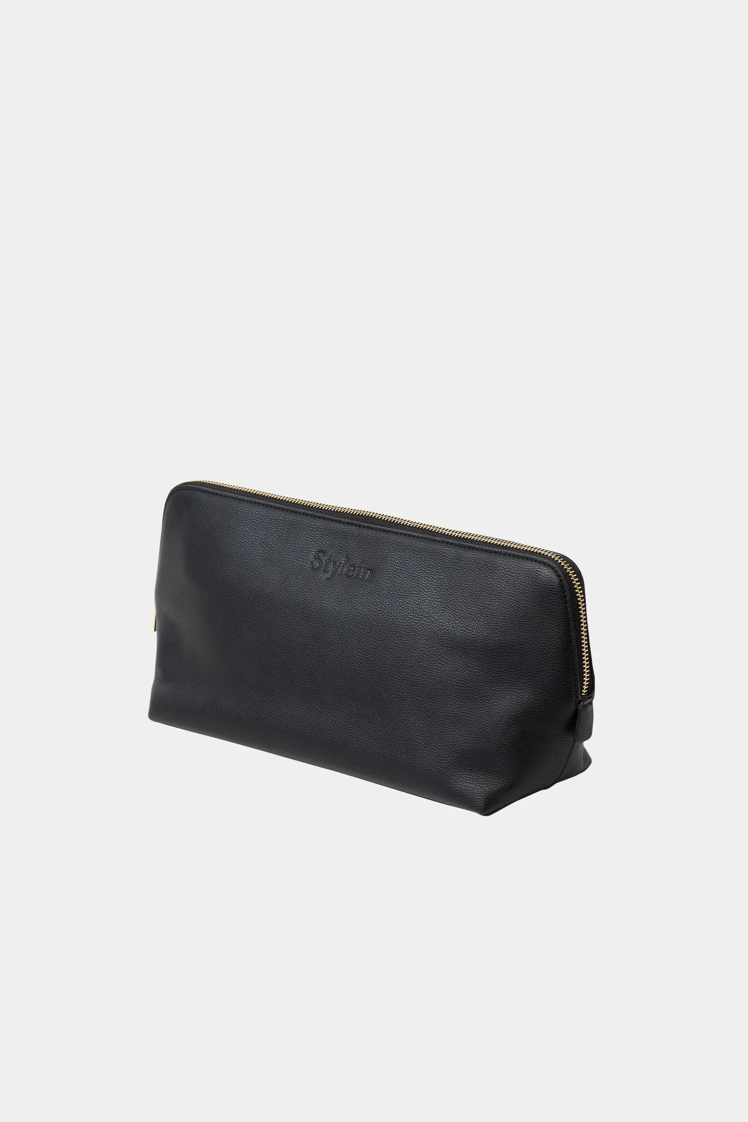 YANA WASH BAG - BLACK STRUCTURED