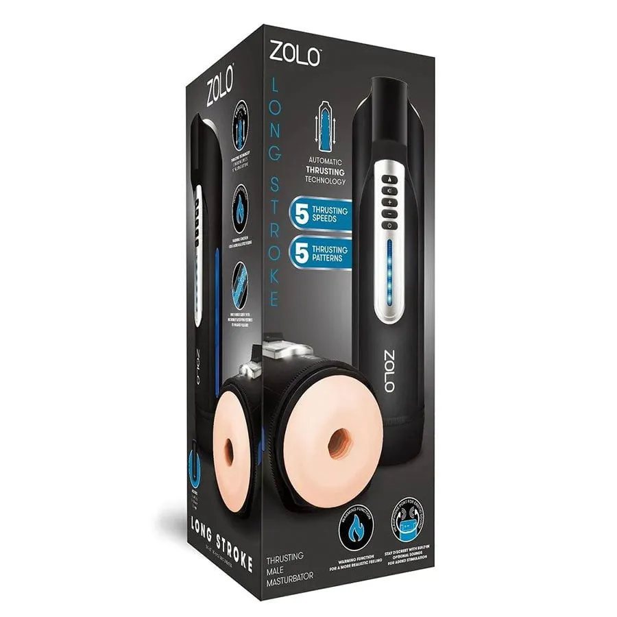 Zolo Long Stroke Full Shaft Warming and Thrusting Masturbator