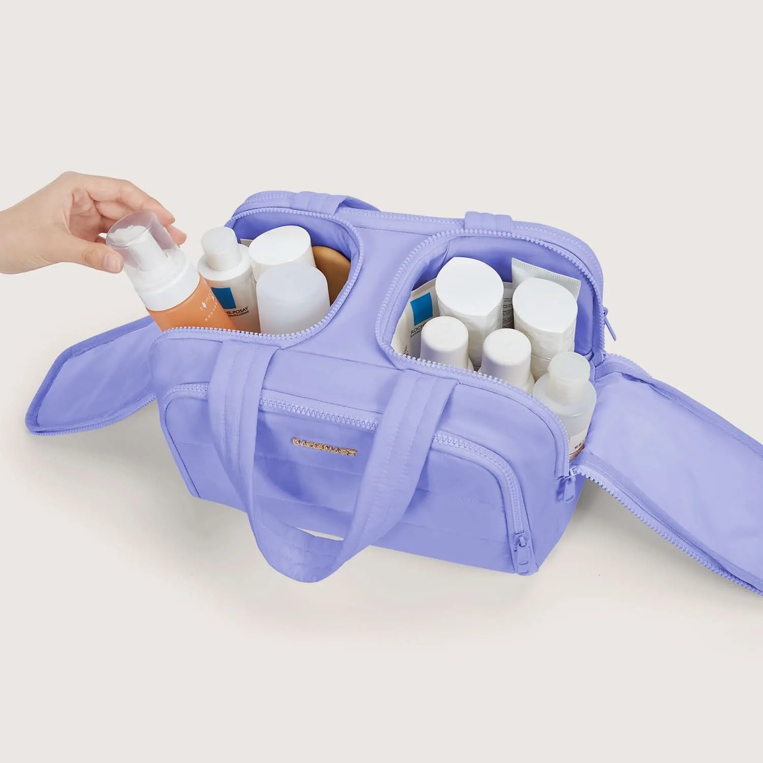 Zora Spacesaver 4-in-1 Puffy Multi-Functional Toiletry Bag