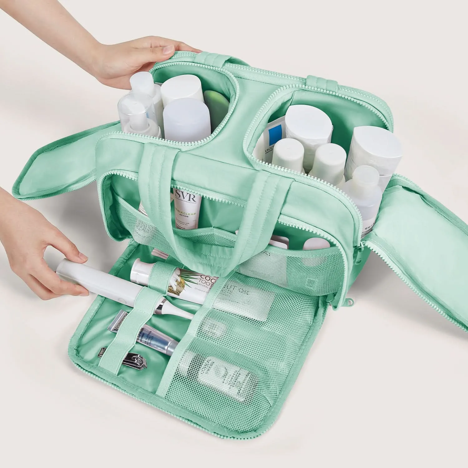 Zora Spacesaver 4-in-1 Puffy Multi-Functional Toiletry Bag