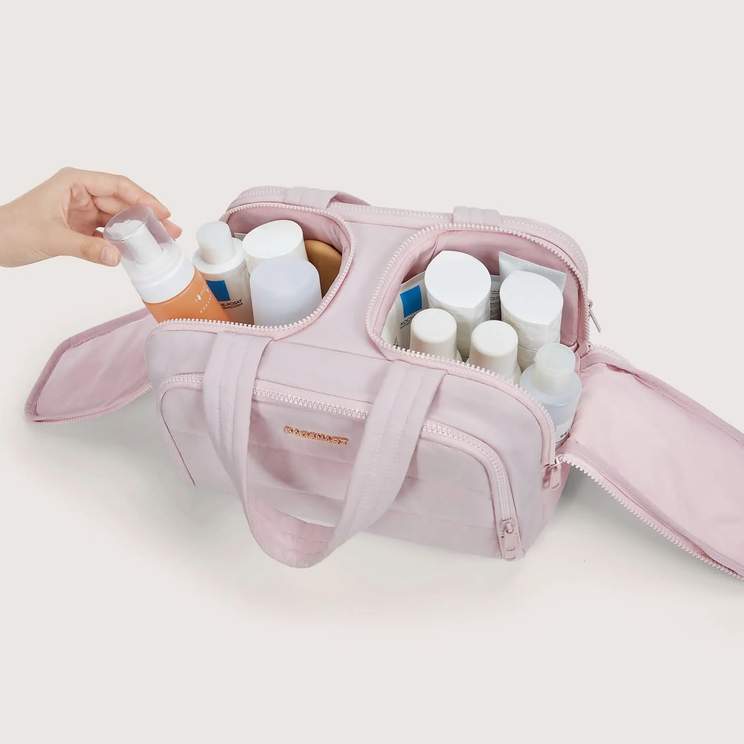 Zora Spacesaver 4-in-1 Puffy Multi-Functional Toiletry Bag