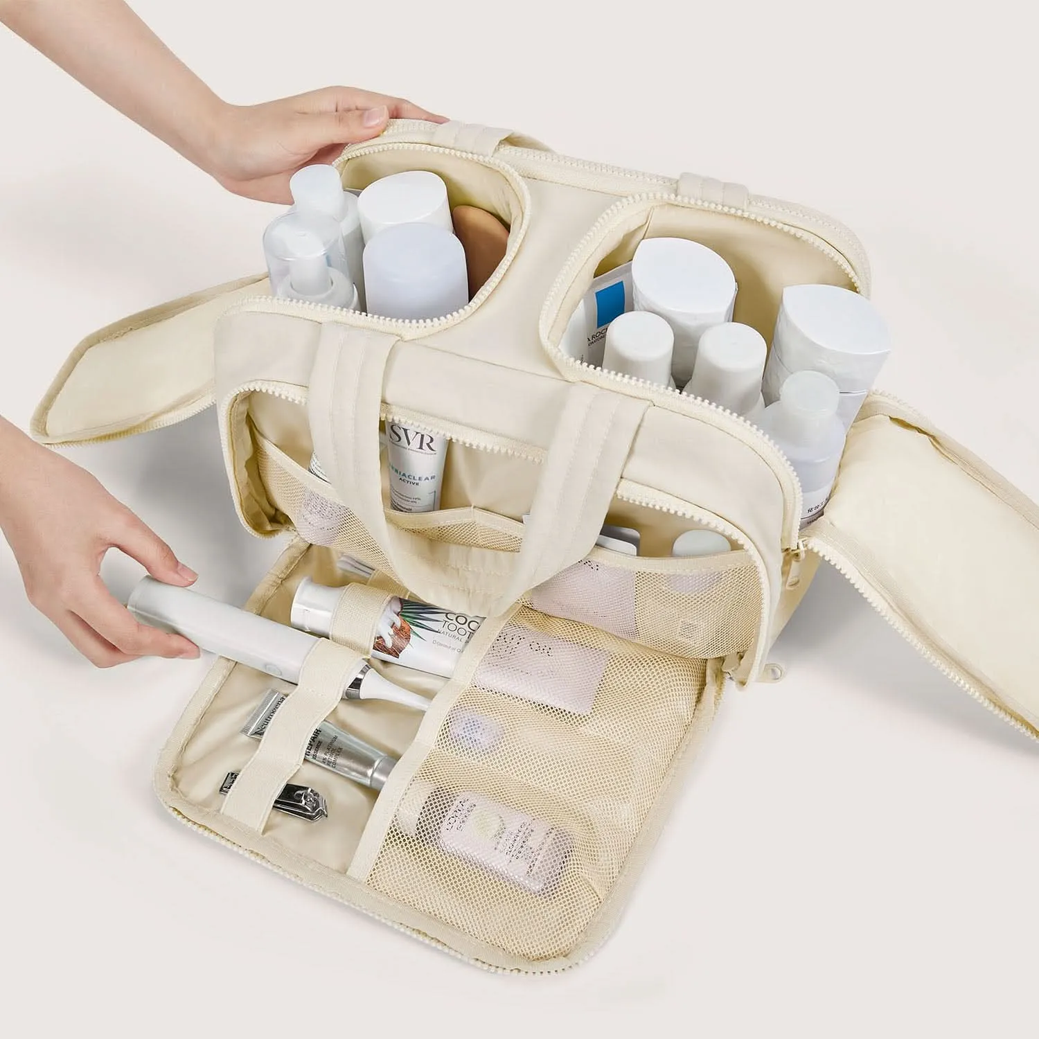 Zora Spacesaver 4-in-1 Puffy Multi-Functional Toiletry Bag