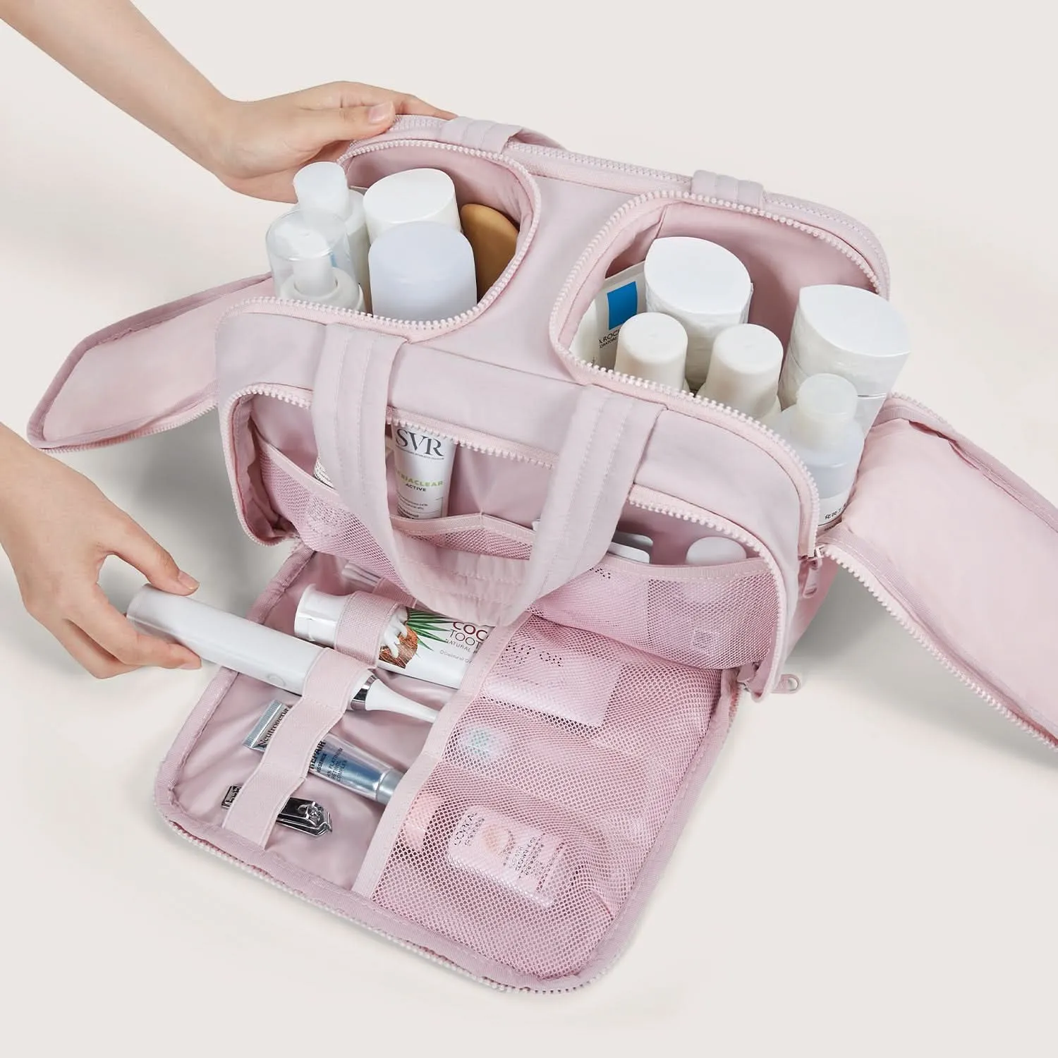 Zora Spacesaver 4-in-1 Puffy Multi-Functional Toiletry Bag