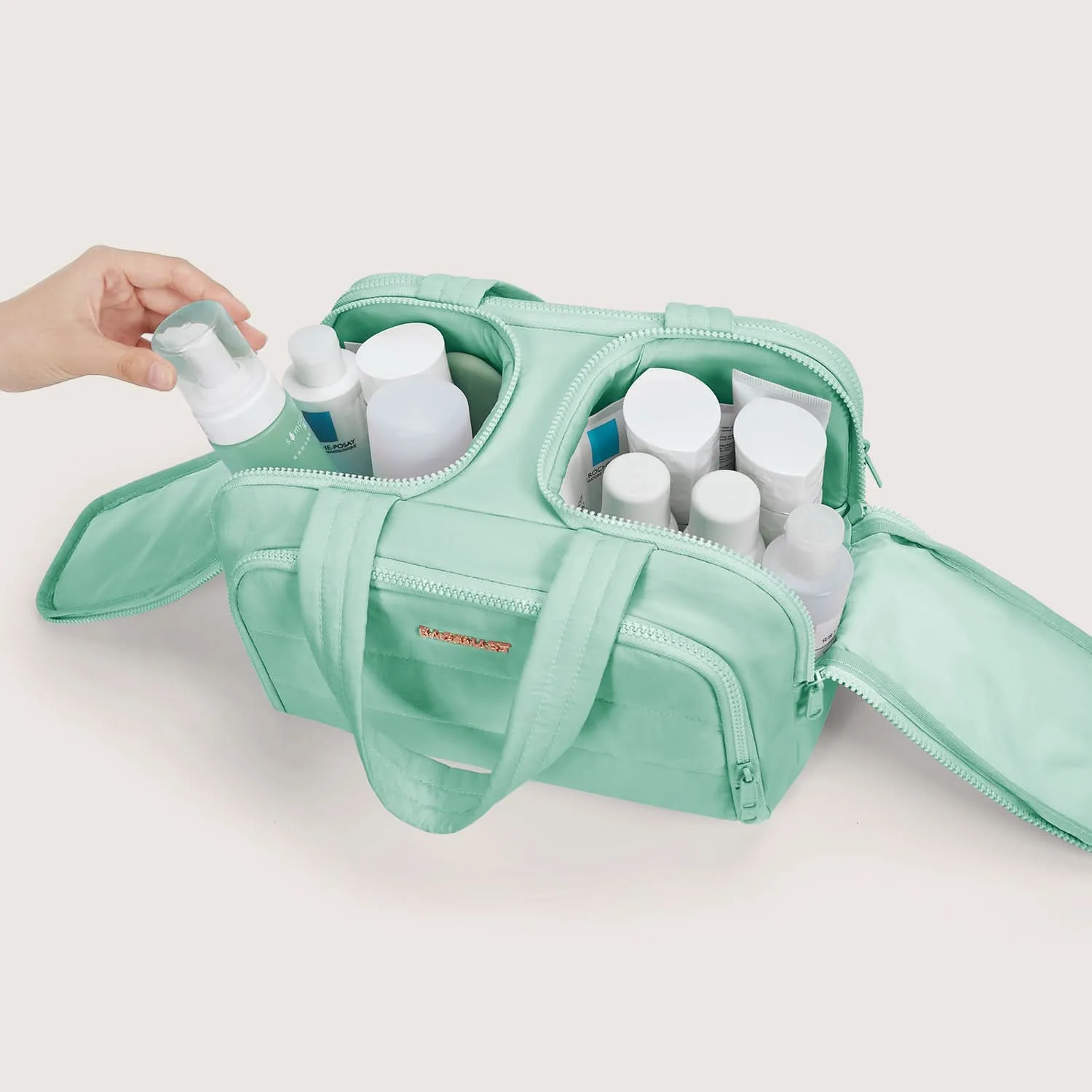 Zora Spacesaver 4-in-1 Puffy Multi-Functional Toiletry Bag