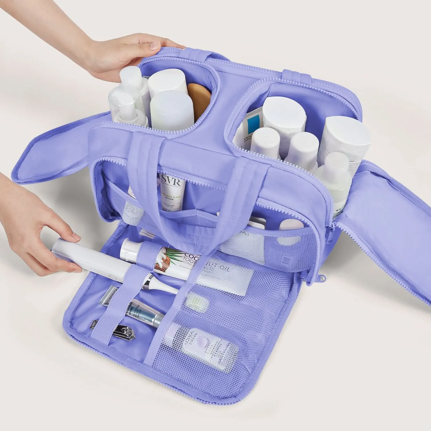 Zora Spacesaver 4-in-1 Puffy Multi-Functional Toiletry Bag