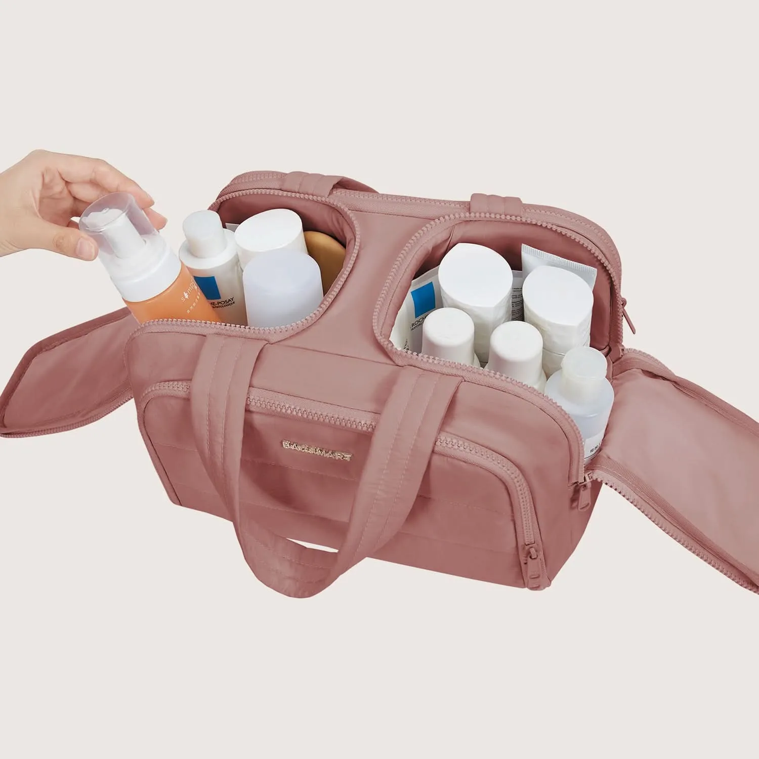 Zora Spacesaver 4-in-1 Puffy Multi-Functional Toiletry Bag