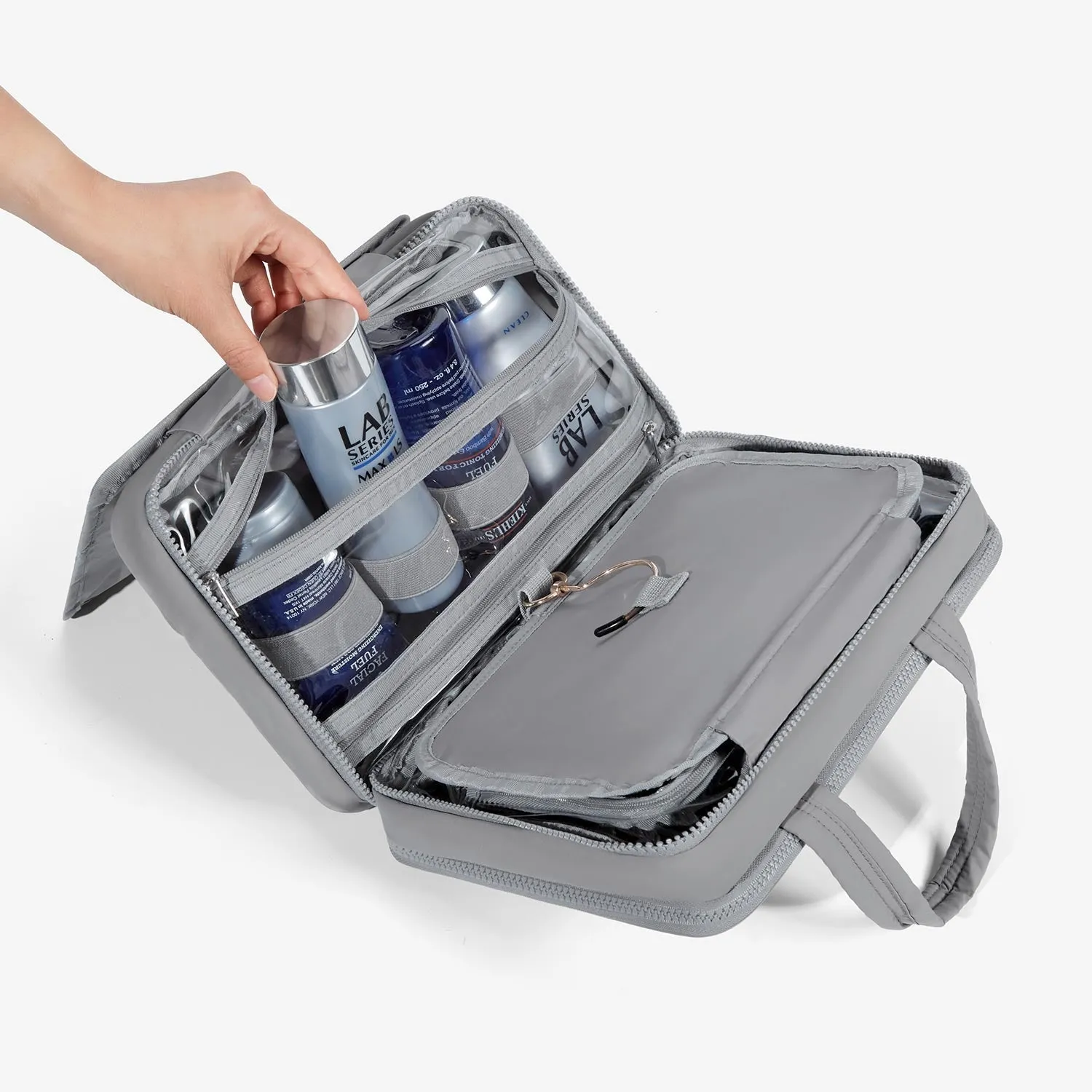 Zora Spacesaver Hanging Clear Toiletry Bag