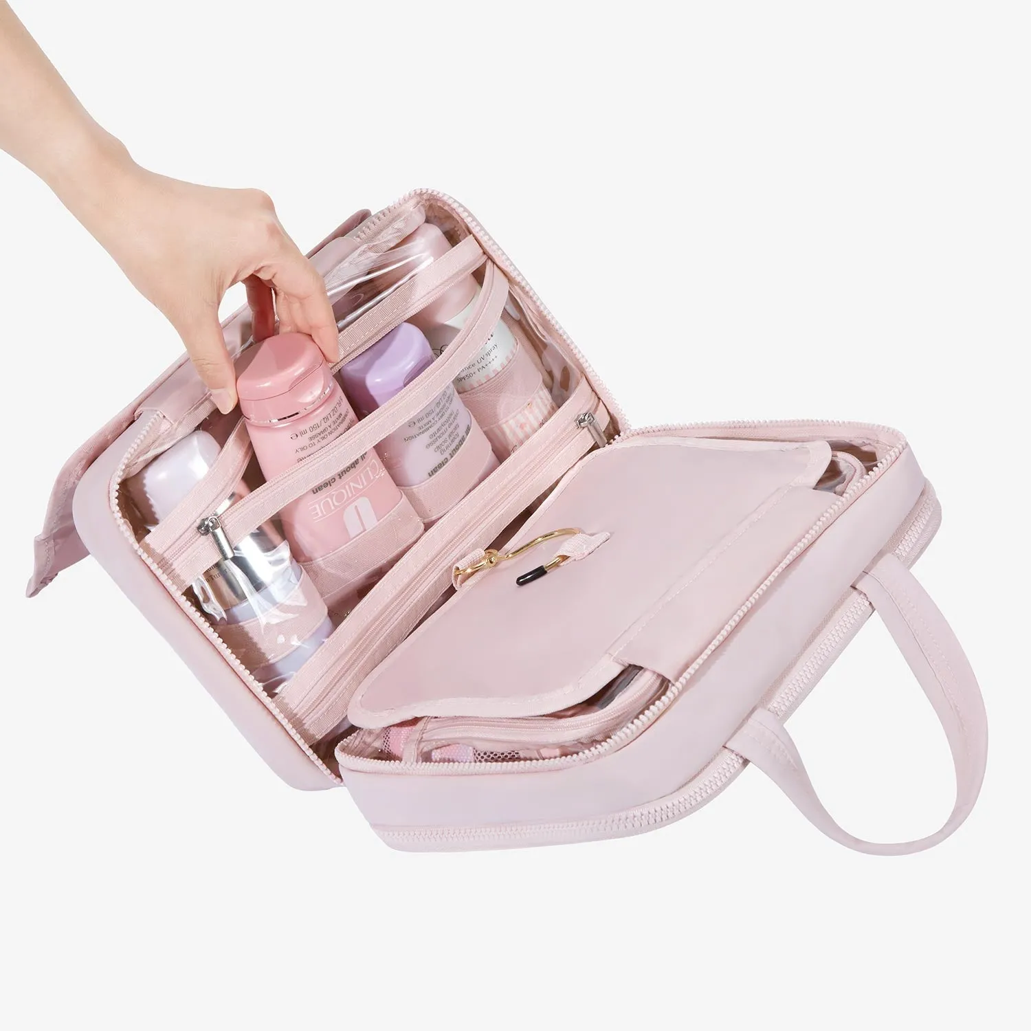 Zora Spacesaver Hanging Clear Toiletry Bag