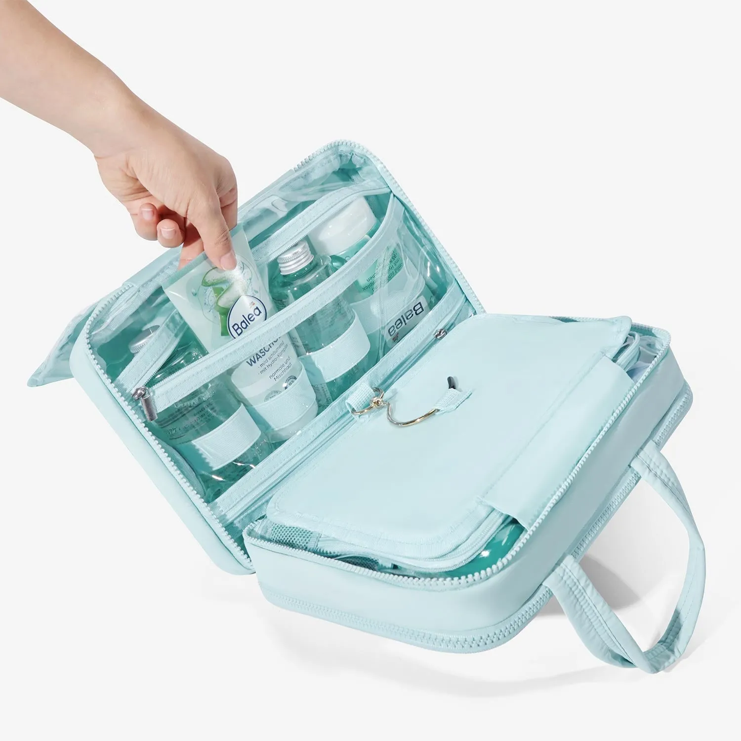 Zora Spacesaver Hanging Clear Toiletry Bag