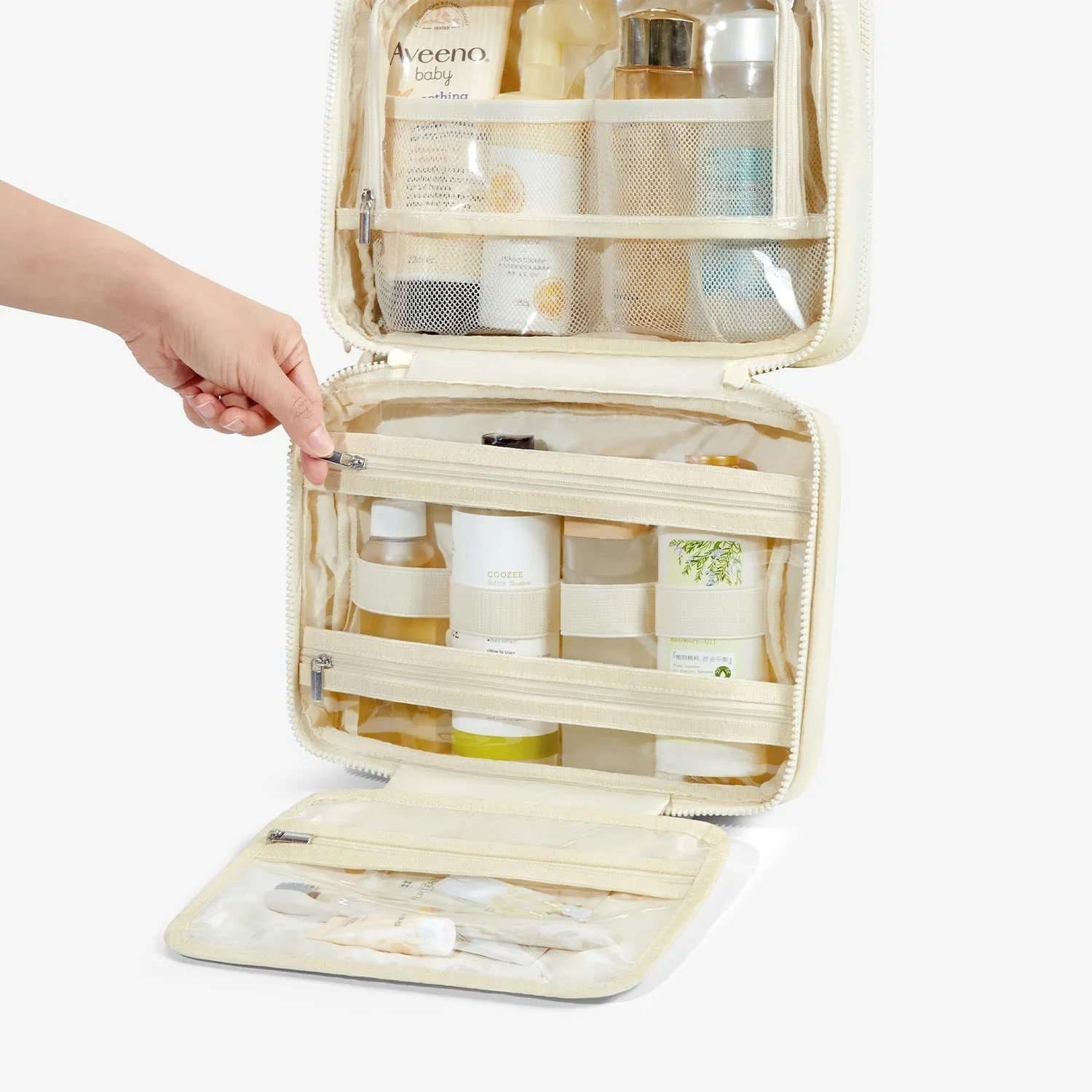 Zora Spacesaver Hanging Clear Toiletry Bag