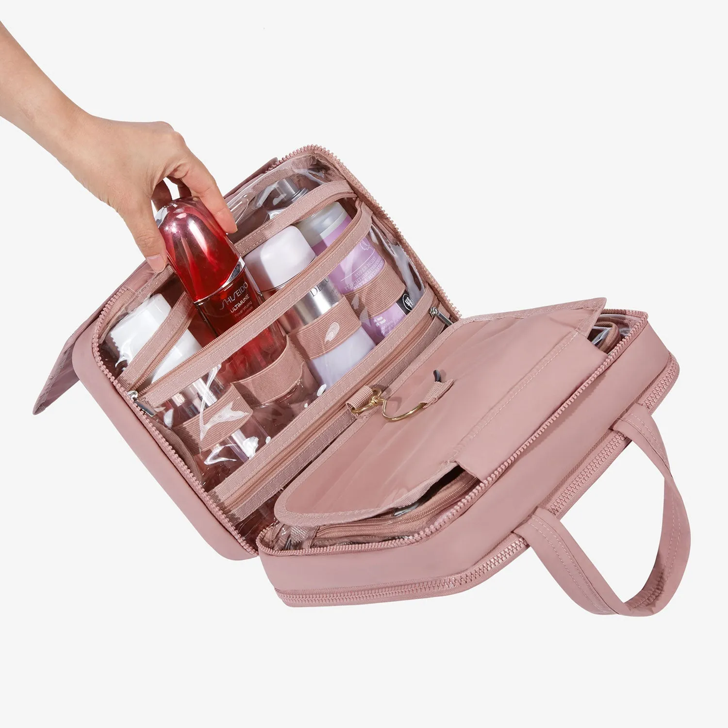 Zora Spacesaver Hanging Clear Toiletry Bag