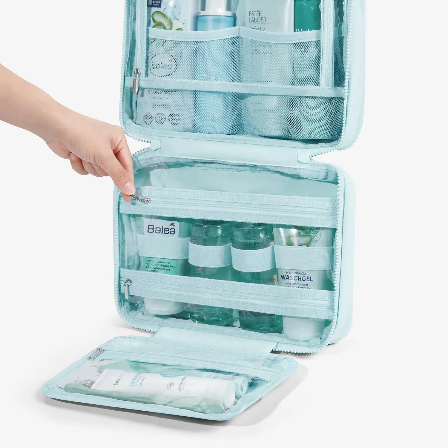 Zora Spacesaver Hanging Clear Toiletry Bag